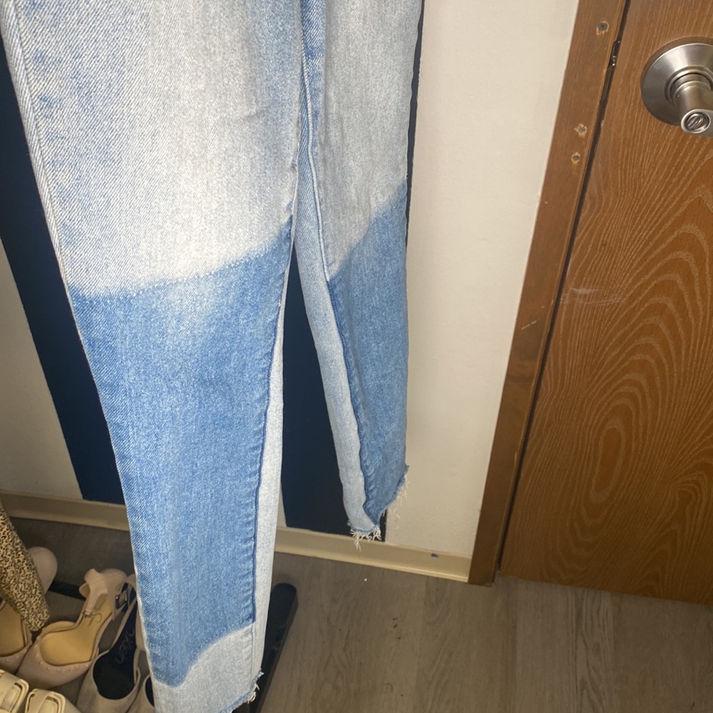 Patchwork Denim Pants - image 2